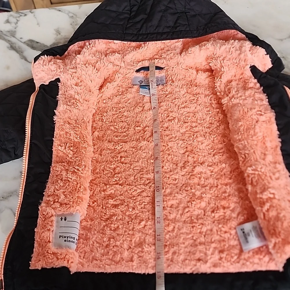 Columbia Bella Plush Quilted Insulated Hooded Jacket Coat Puffer Youth XXS (4-6)